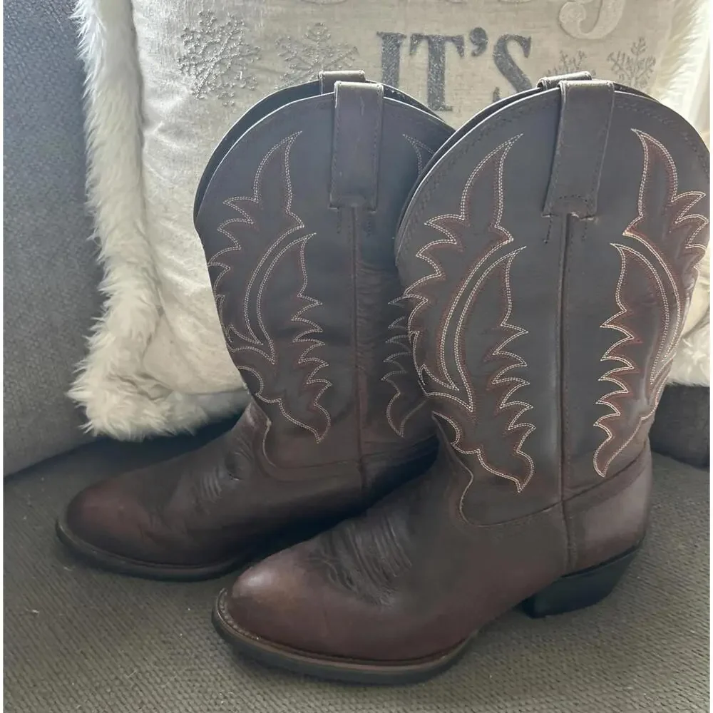 Tony Lama Cowboy Boots Size 9D Style BB2021 - Picture 2 of 11
